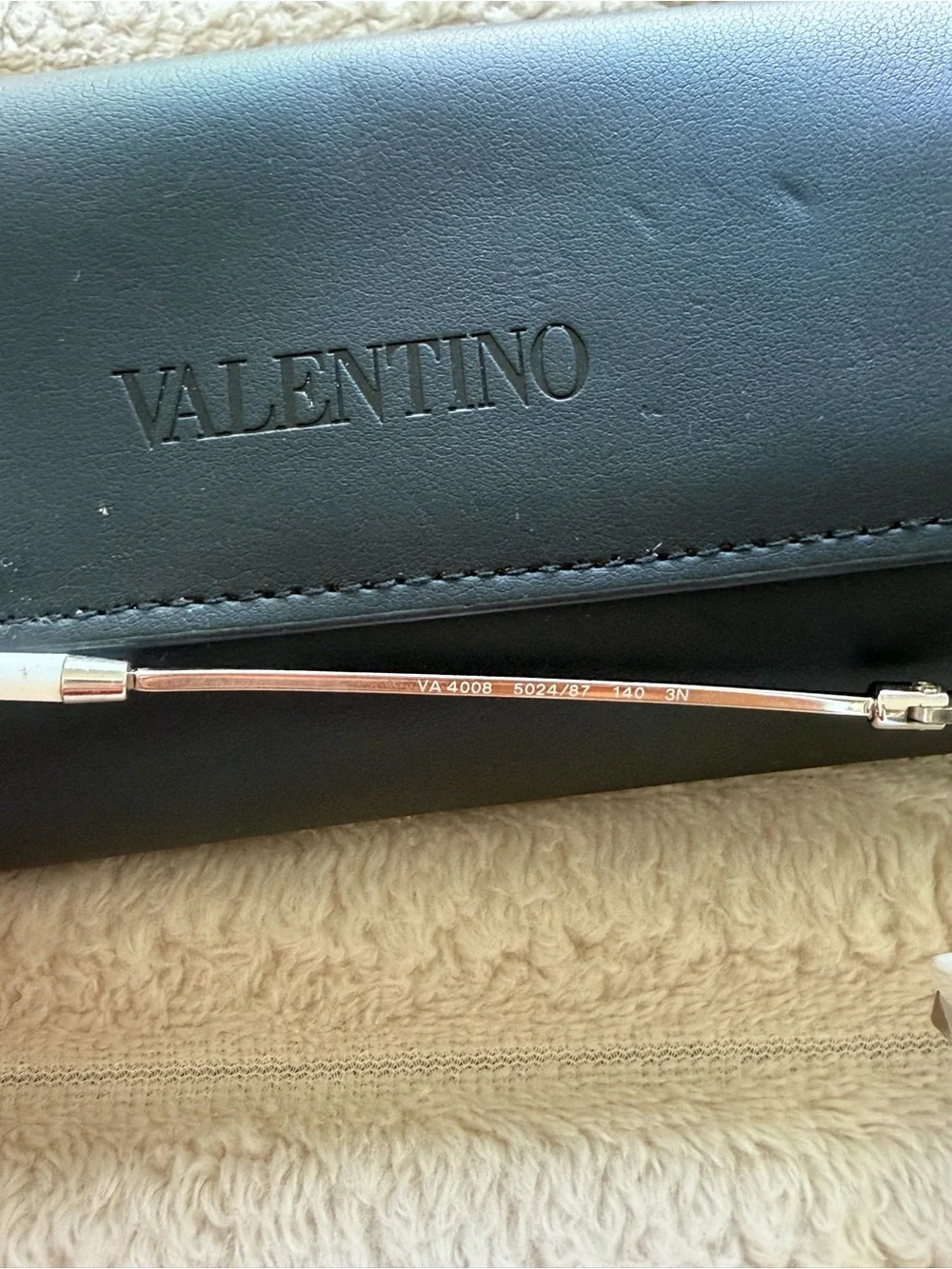 Valentino Black Sunglasses Case with Clear Frame Sunglasses